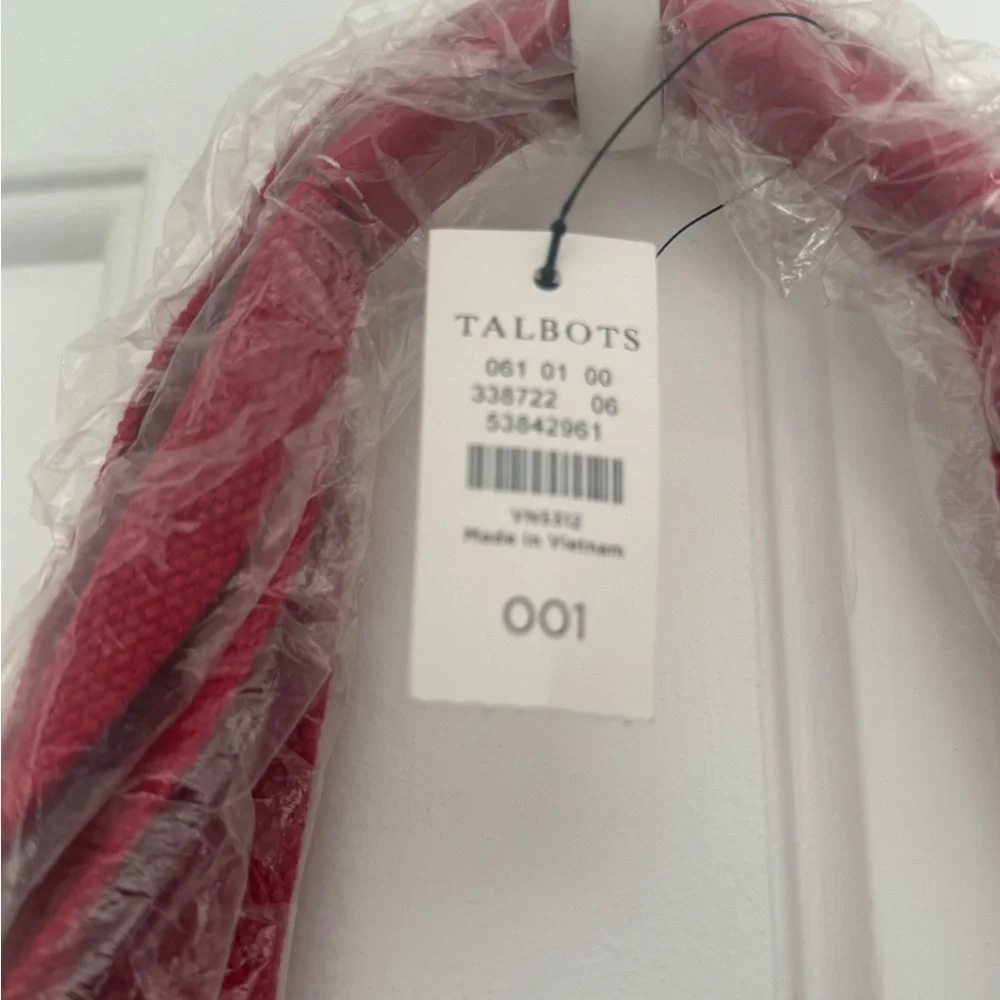 NWT Talbot’s East Coast Nantucket Tote Bag with Red Straps - Picture 3 of 5